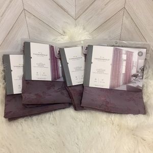NWT Threshold sheer curtains 4 panels
